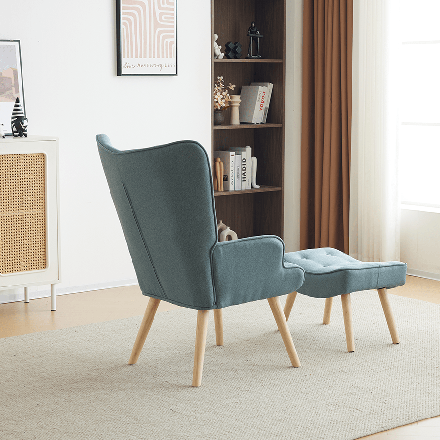 Ivan Armchair with Foot Stool Ivan Armchair with Foot Stool Mandaue Foam