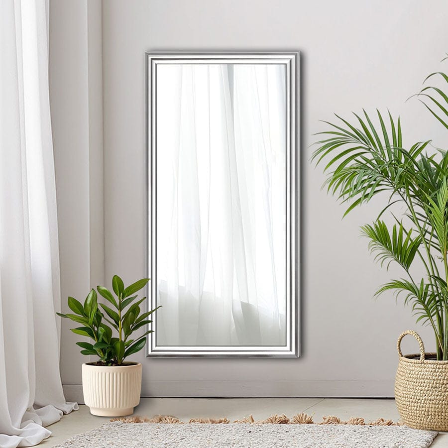 Jaye Bright Silver Framed Mirror 60x120 cm