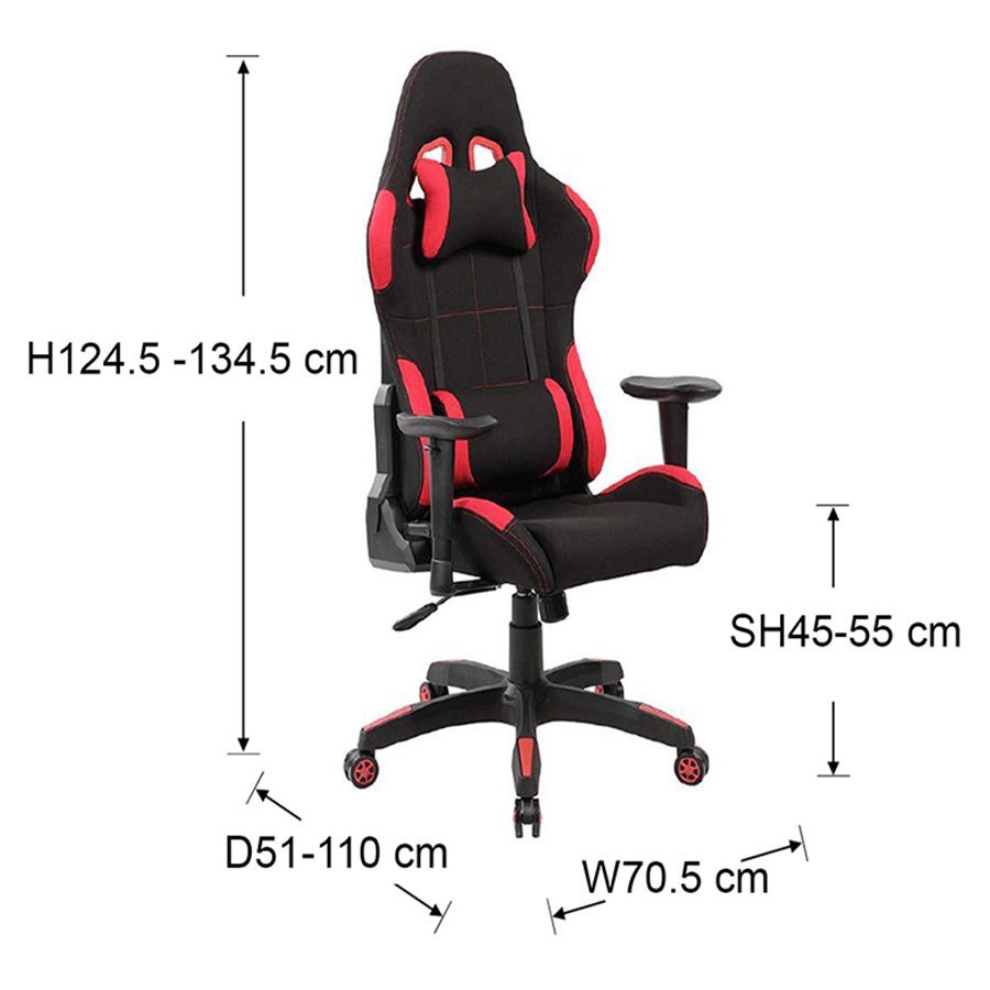 Jett Gaming Chair Jett Gaming Chair Black & Red Mandaue Foam