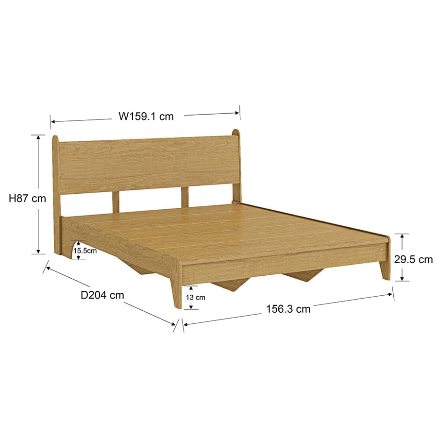 Jimi 60x75" Bed - Summer Oak