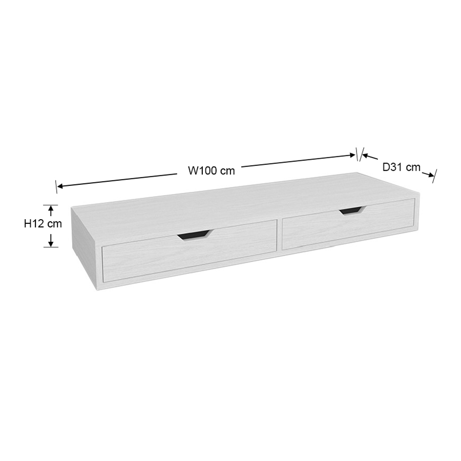 Katie Hanging Shelf with Drawer Katie Hanging Shelf with Drawer Mandaue Foam