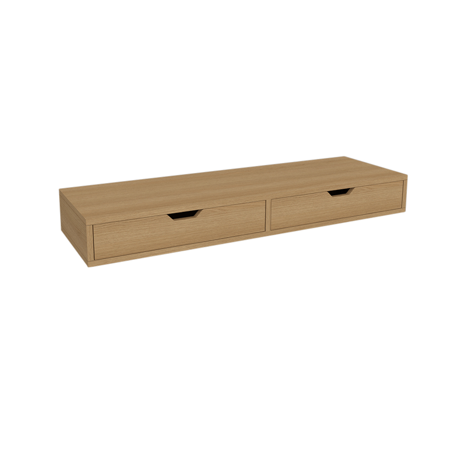 Katie Hanging Shelf with Drawer Katie Hanging Shelf with Drawer Oak Mandaue Foam