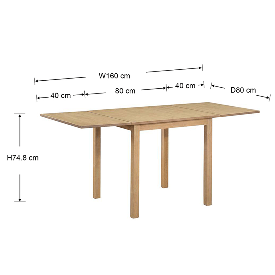 Keaton 80-160 Dropleaf Dining Table Keaton 80-160 Dropleaf Dining Table Mandaue Foam