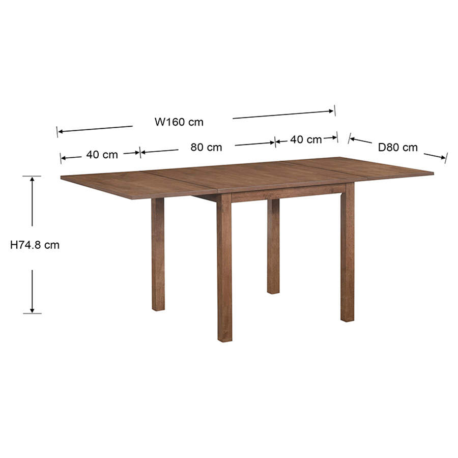 Keaton 80-160 Dropleaf Dining Table Keaton 80-160 Dropleaf Dining Table Mandaue Foam