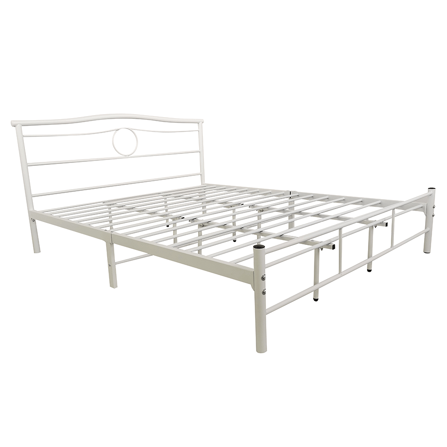 MORE KENJIE OPTIONS Kenjie White Metal Bed Kenjie White Metal Bed Queen Bed 60x75 Mandaue Foam