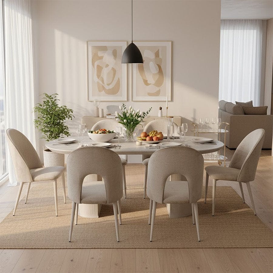 Kinsley 6 Seater Oval Dining Set