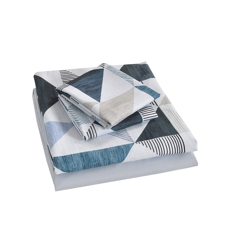 Kriss Comfort Printed 4pc Sheet Set