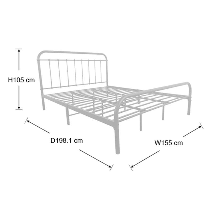 #size_Queen Bed 60x75
