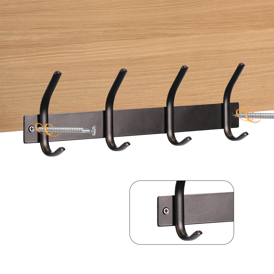 Lana Wall Mounted 4 Hooks