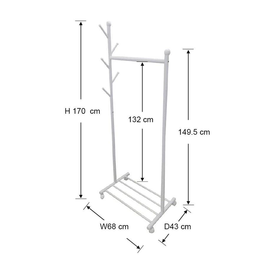MORE LANELLE OPTIONS Lanelle 68 cm Garment Rack Lanelle 68 cm Garment Rack Sage Mandaue Foam