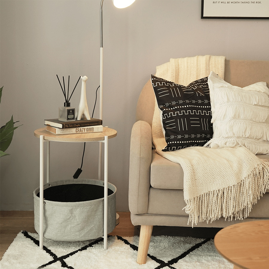 #color_Oak + Light Gray + White