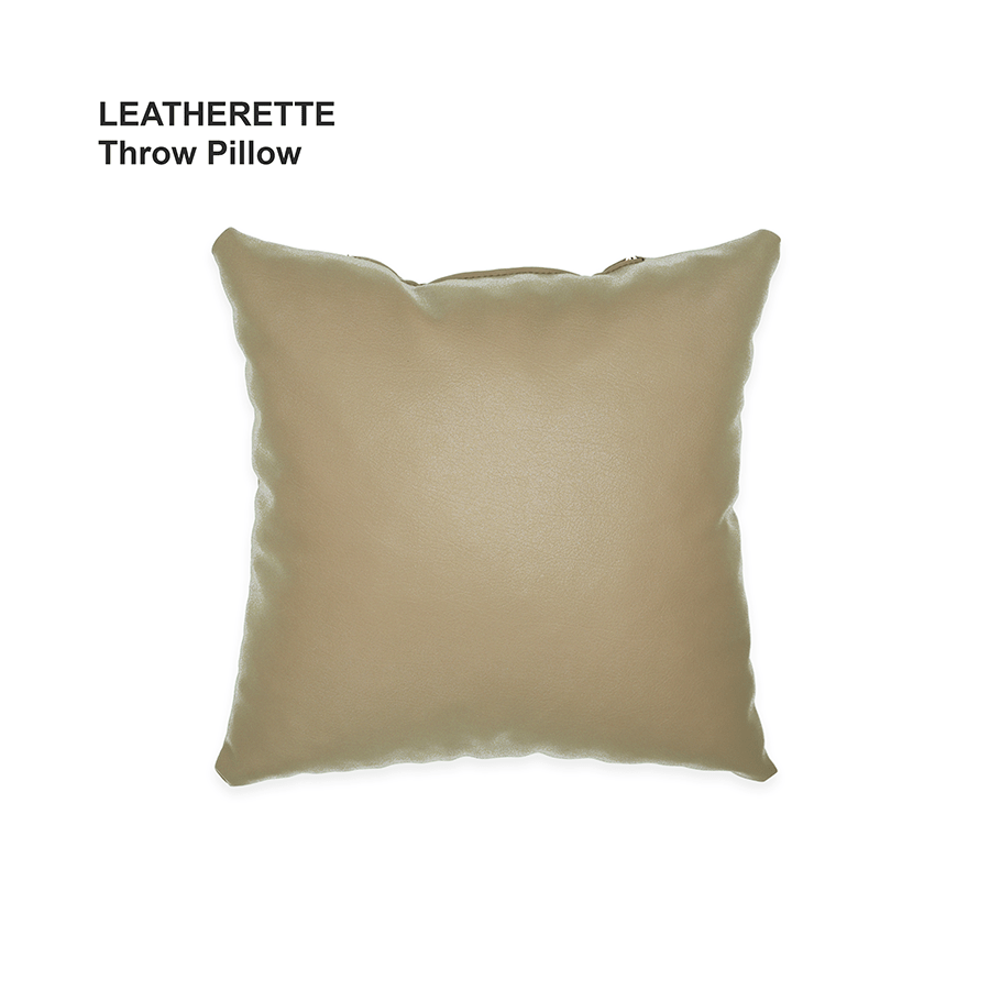 Leatherette Throw Pillow Leatherette Throw Pillow Mandaue Foam
