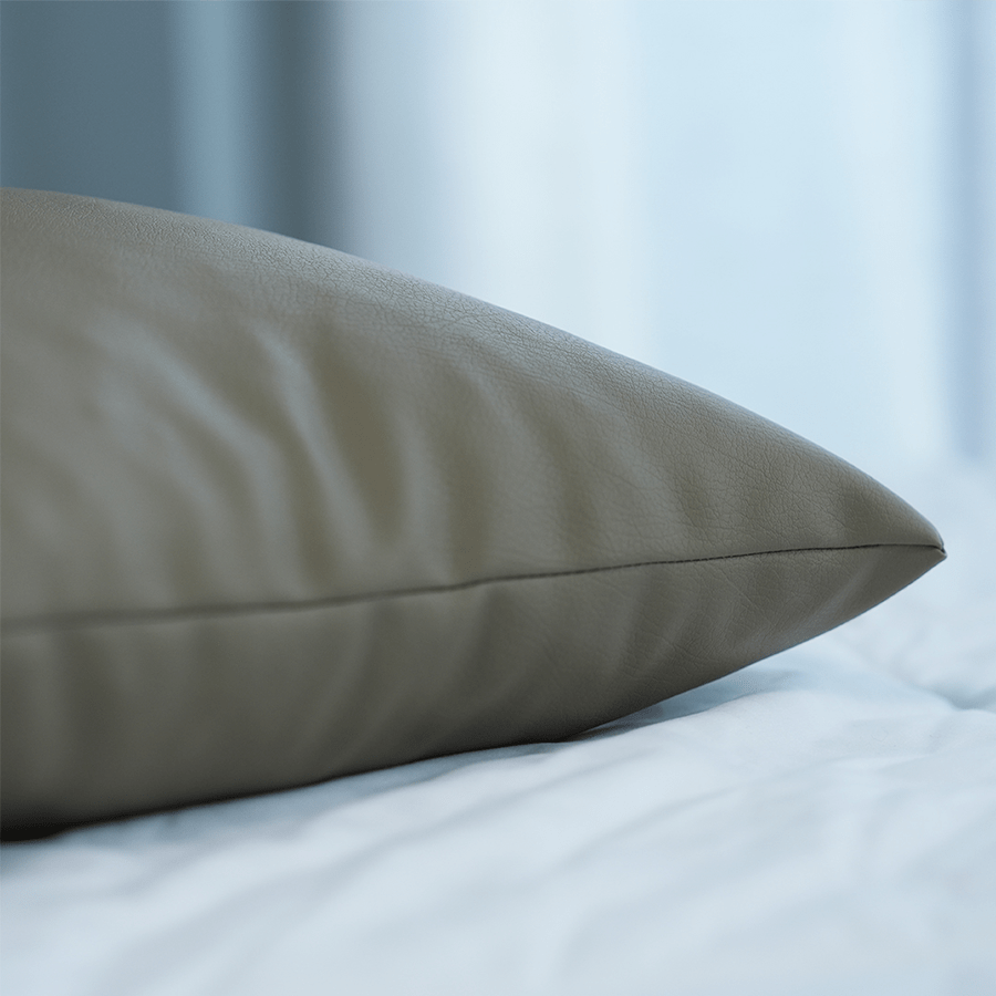 Leatherette Throw Pillow Leatherette Throw Pillow Mandaue Foam