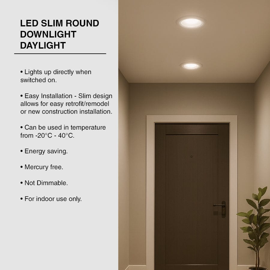 LED Slim Round Downlight Daylight