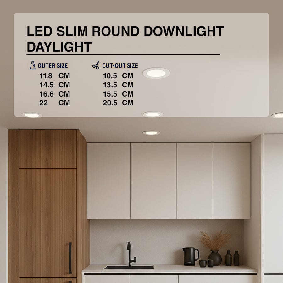 LED Slim Round Downlight Daylight