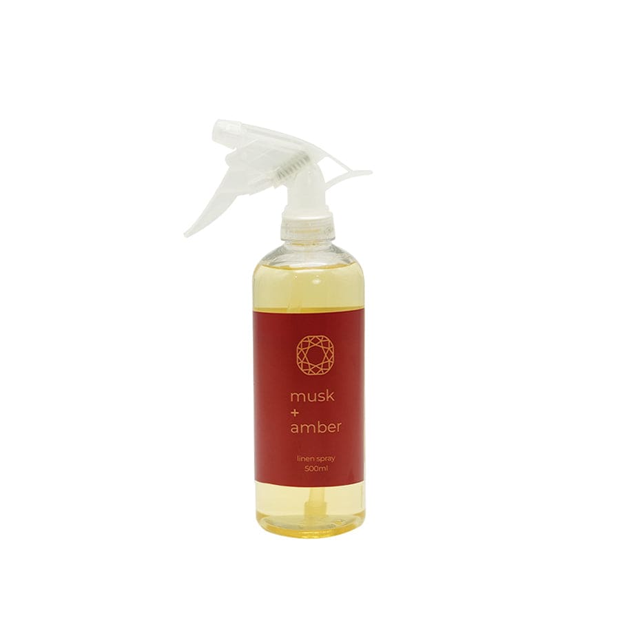 Linen Spray 500ml - Musk + Amber