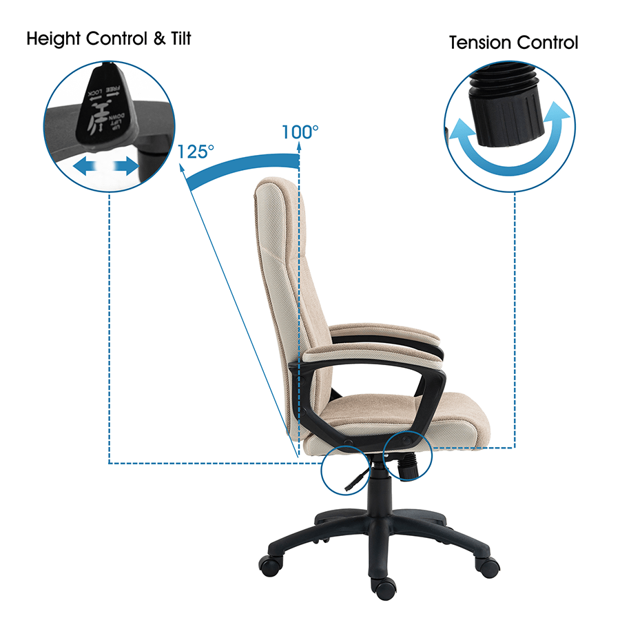 Llamar High Back Office Chair