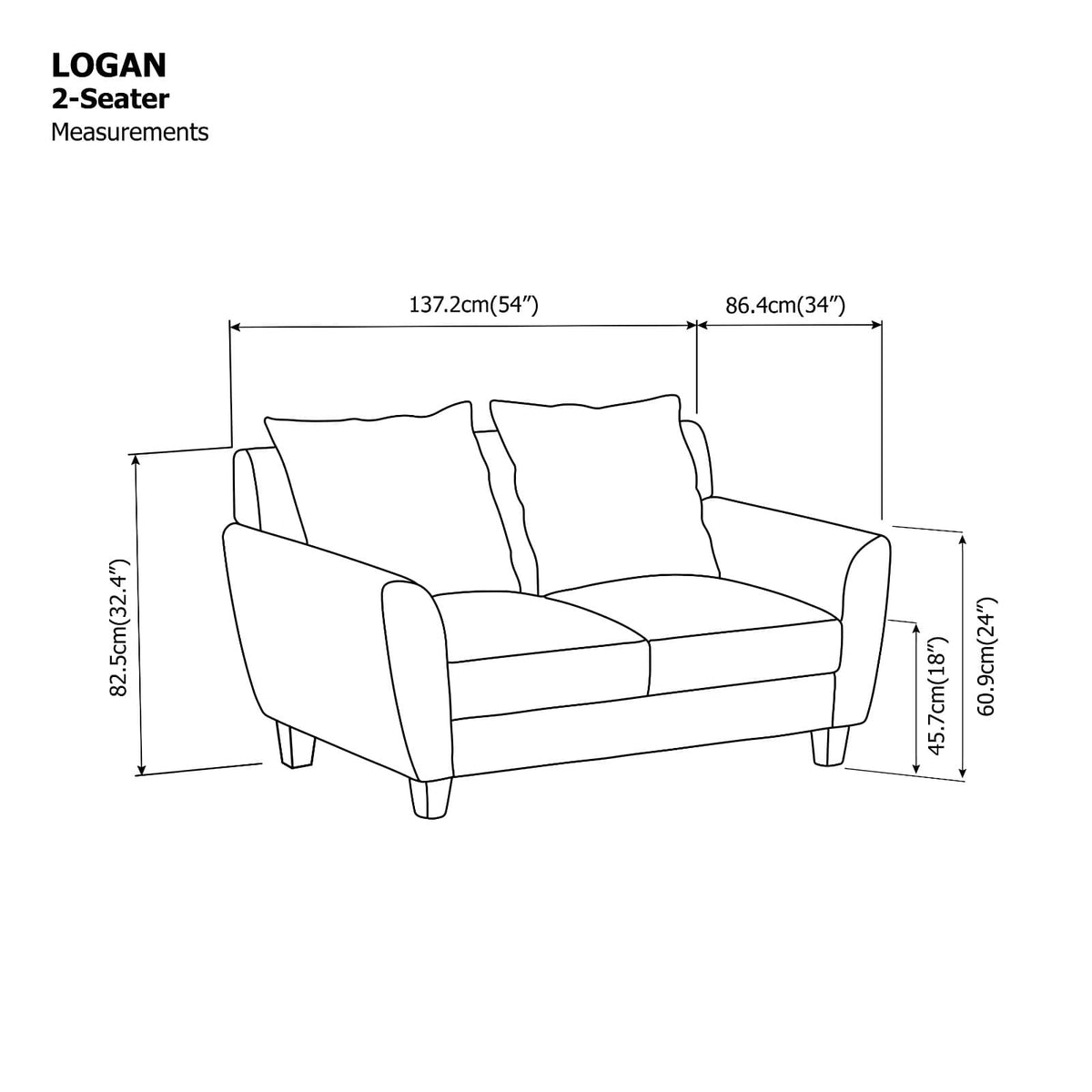 Logan 2 Seater Sofa