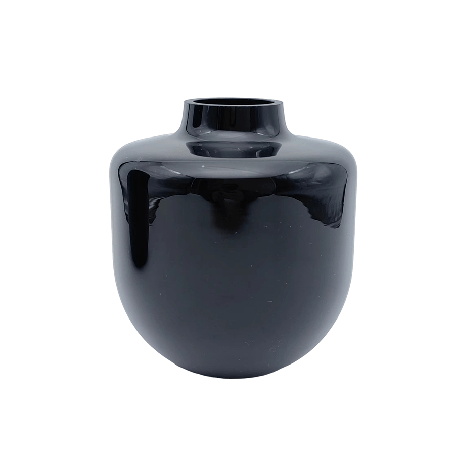 Lotus Black Glass Vase 16cm Lotus Black Glass Vase 16cm Mandaue Foam