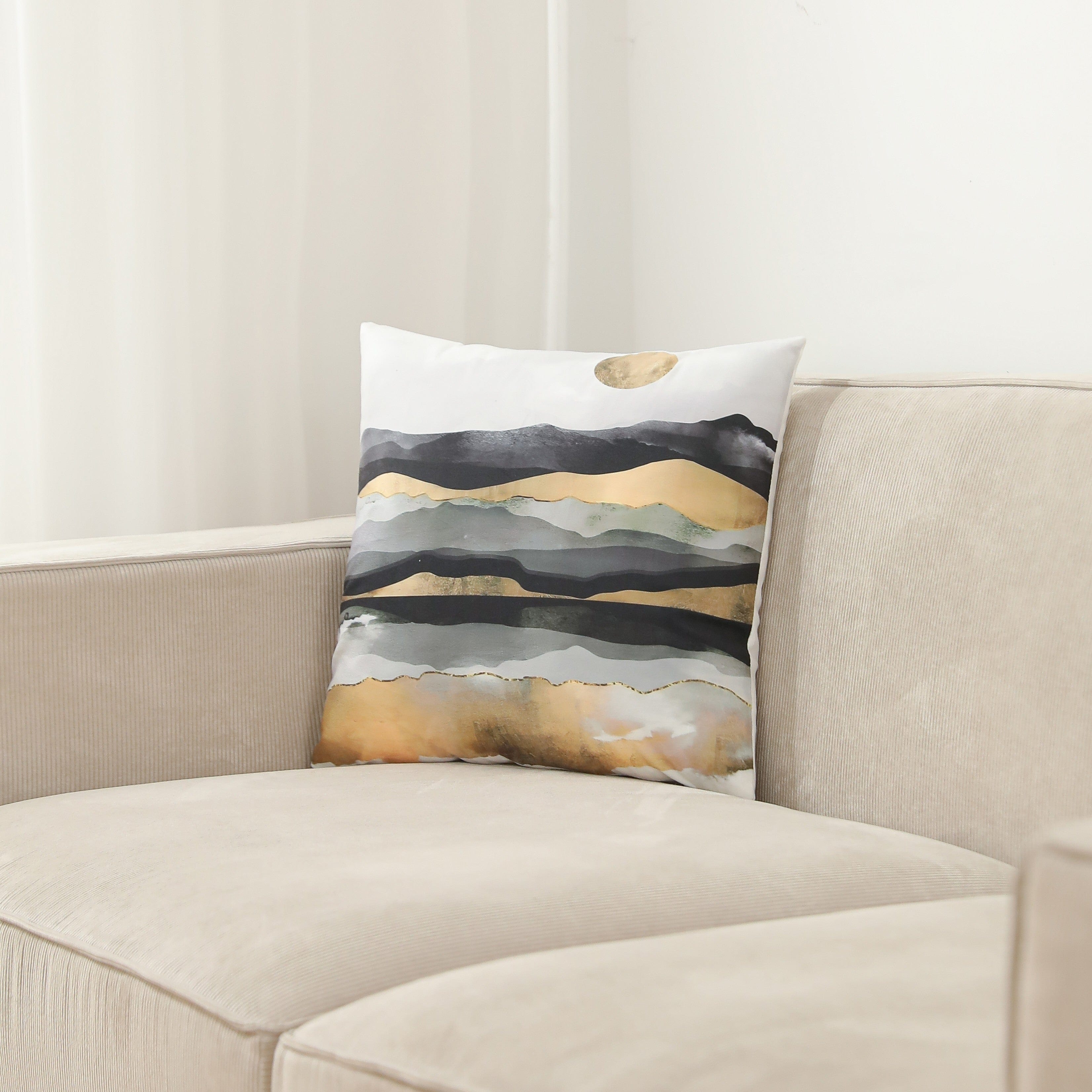 Lumi Mountain Abstract Throw Pillowcase