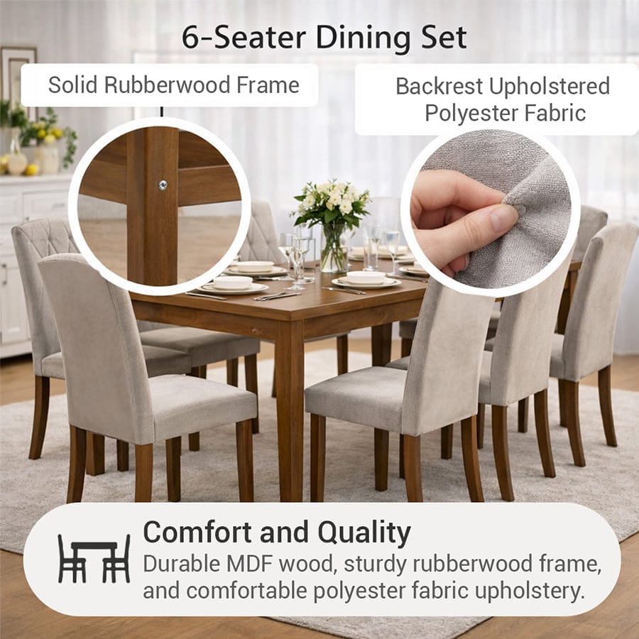 Mack + Tori 6 Seater Dining Set