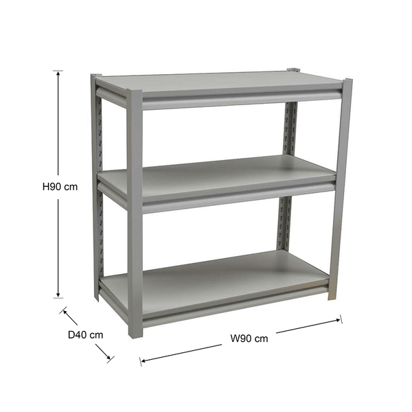 Mandaue Steel Rack Magnus 3 Tier Adjustable Metal Rack