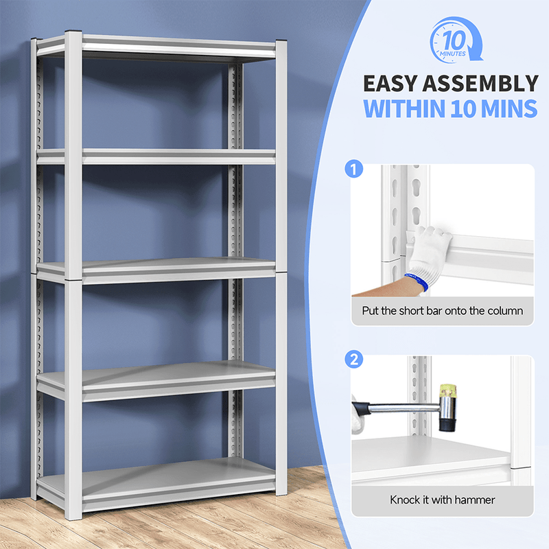 Mandaue Steel Rack Magnus 5 Tier Adjustable Metal Rack