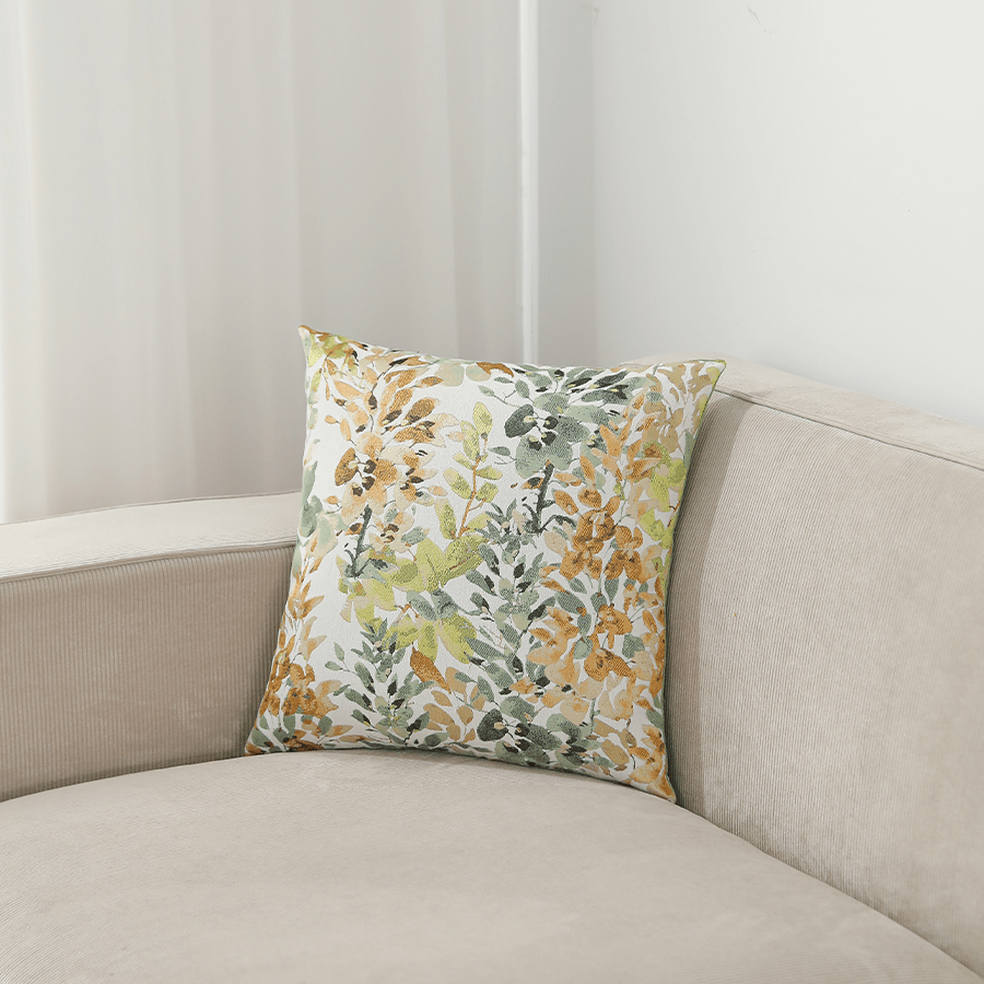 Mara Foliage Jacquard Throw Pillowcase