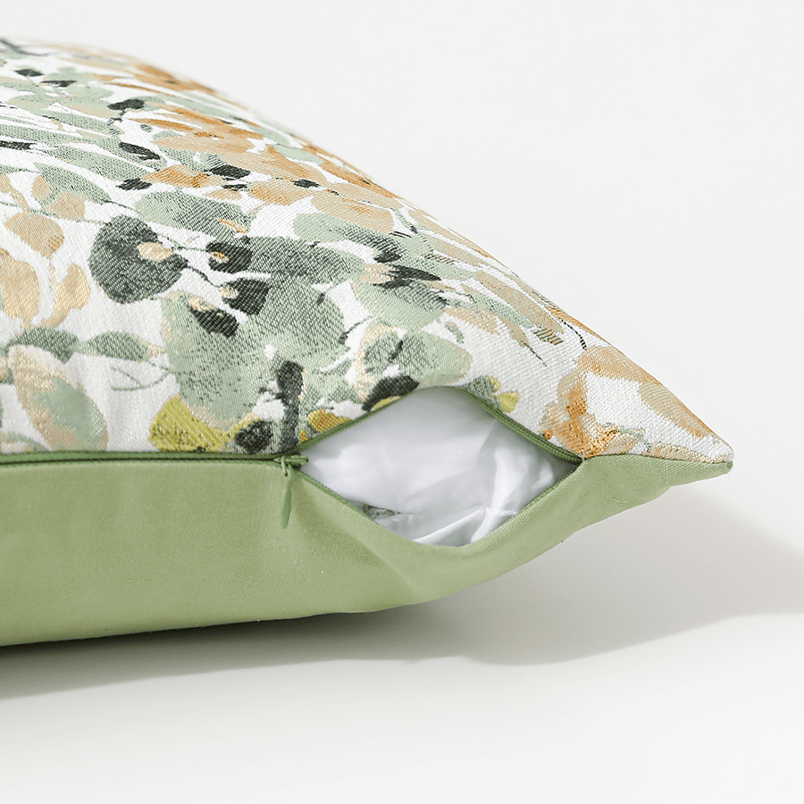 Mara Foliage Jacquard Throw Pillowcase