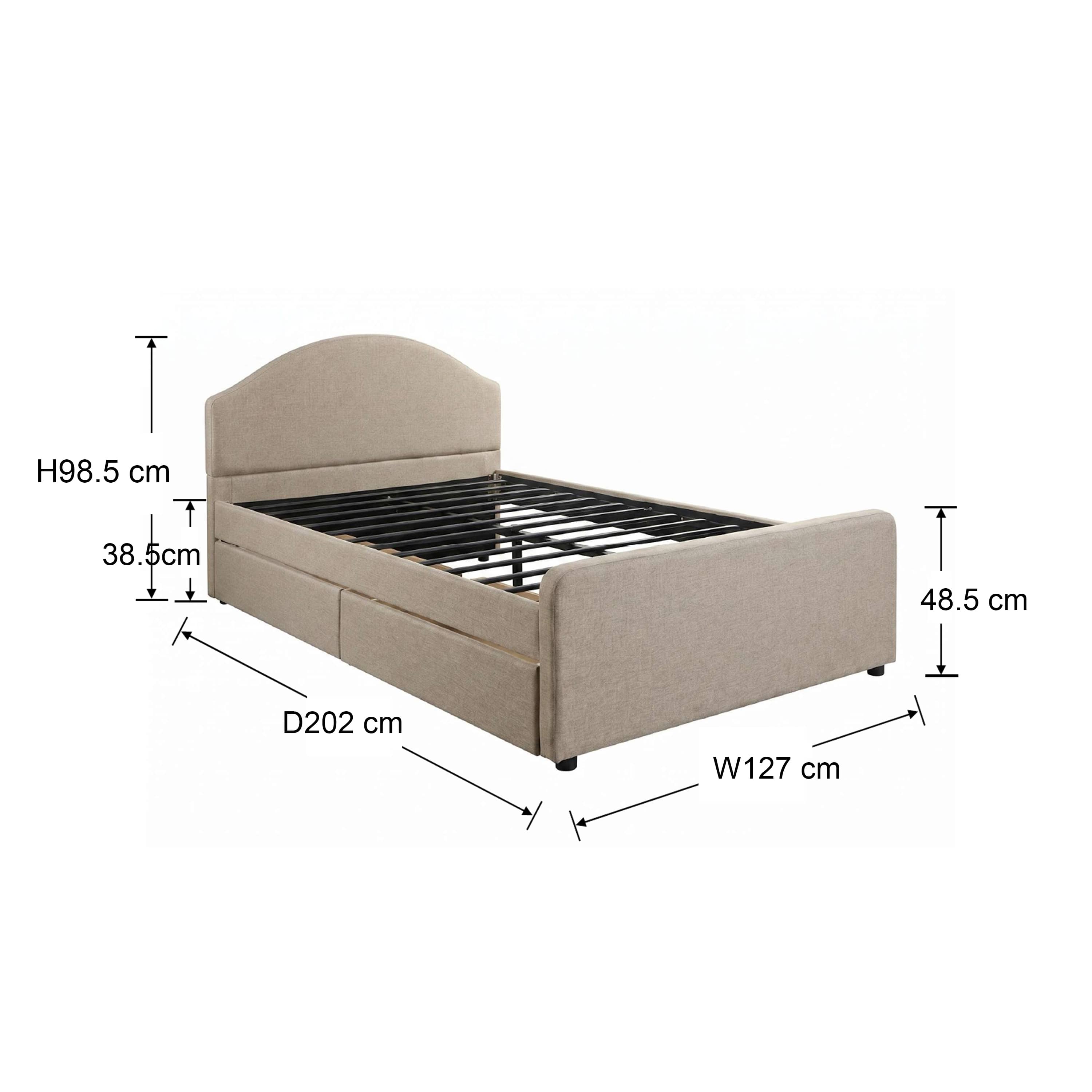 #size_Semi-Double Bed 48x75