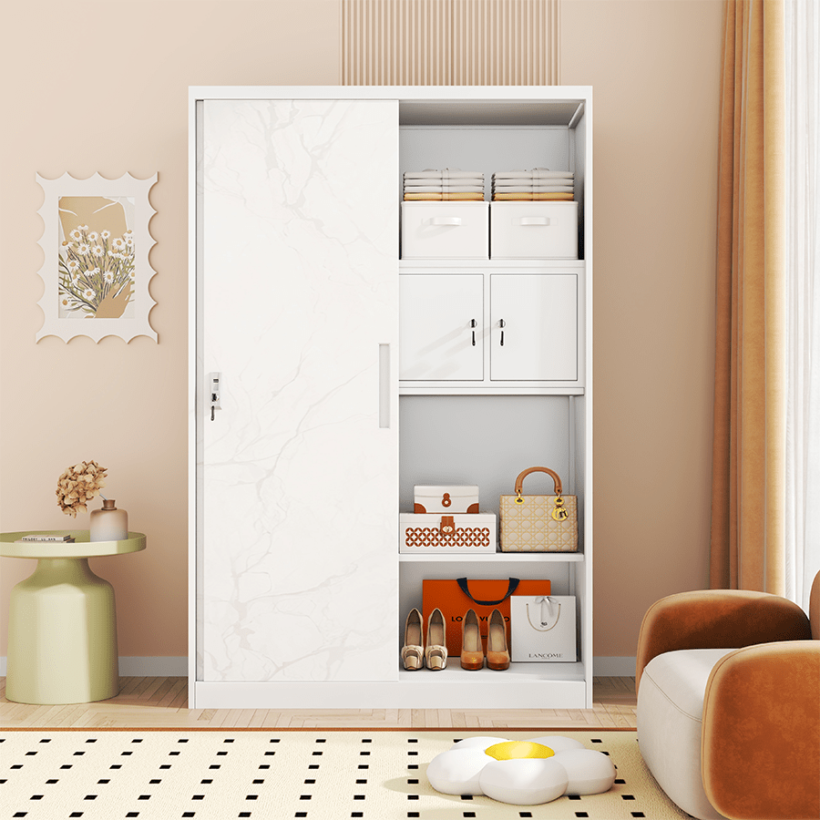 Margo Metal Sliding Wardrobe Printed