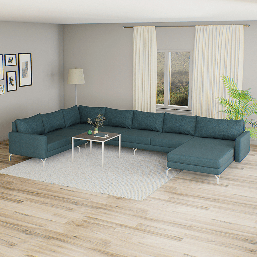 Matteo Sectional 6 Seat with Chaise (2L) Sofa