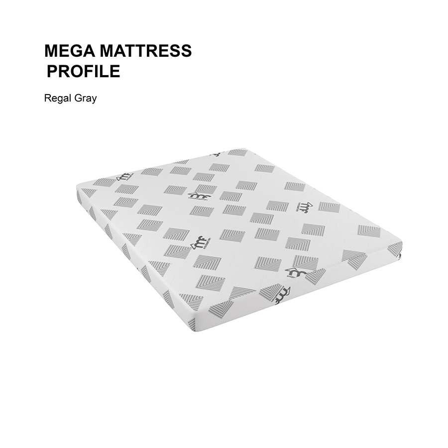 Mega Mattress Profile Mega Mattress Profile 4x36x75 inches / Regal Gray Mandaue Foam