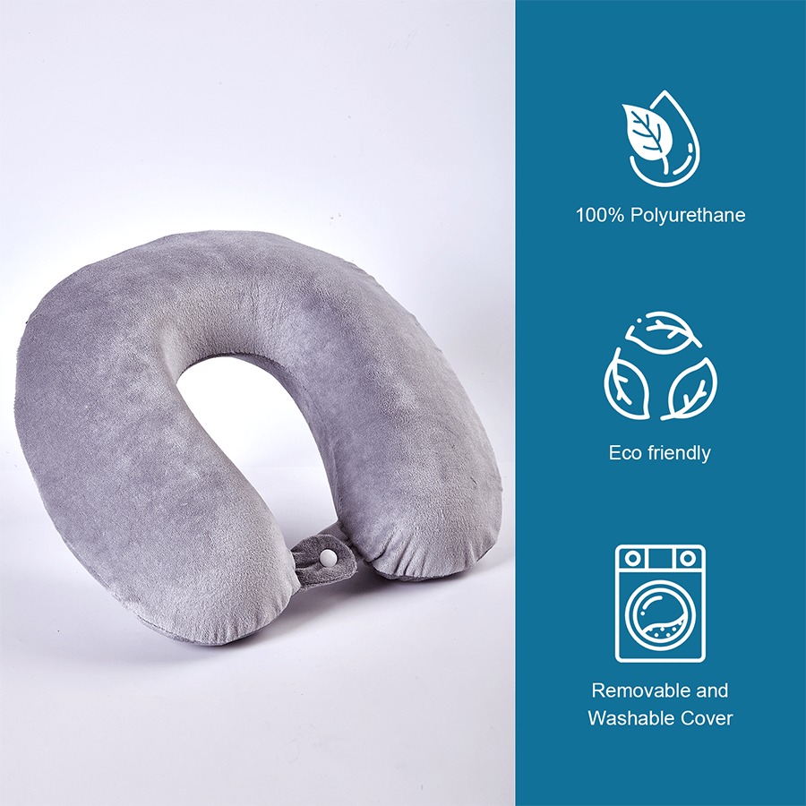 Memory Neck Pillow - Grey