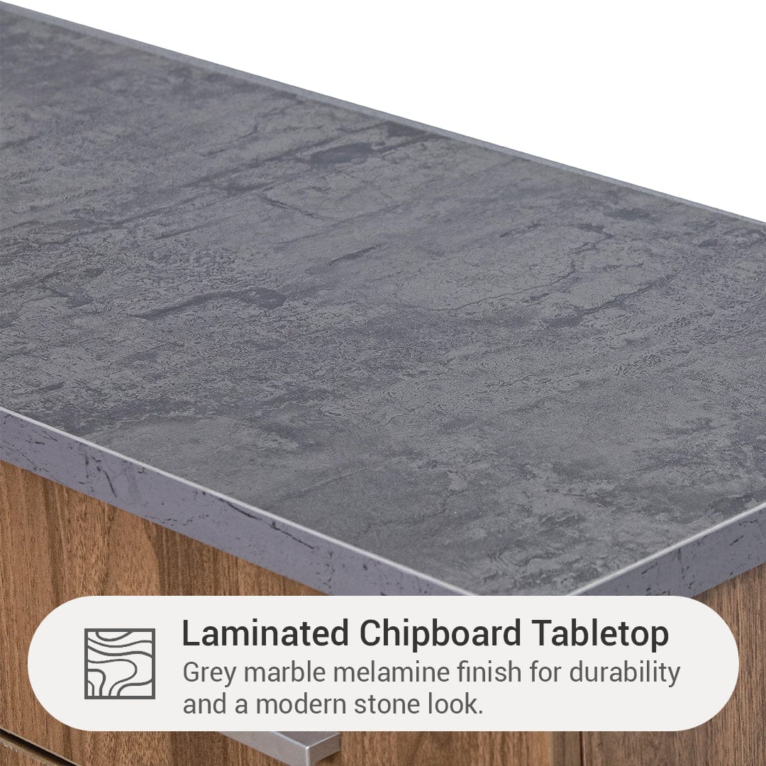 #color_Walnut + Grey Marble