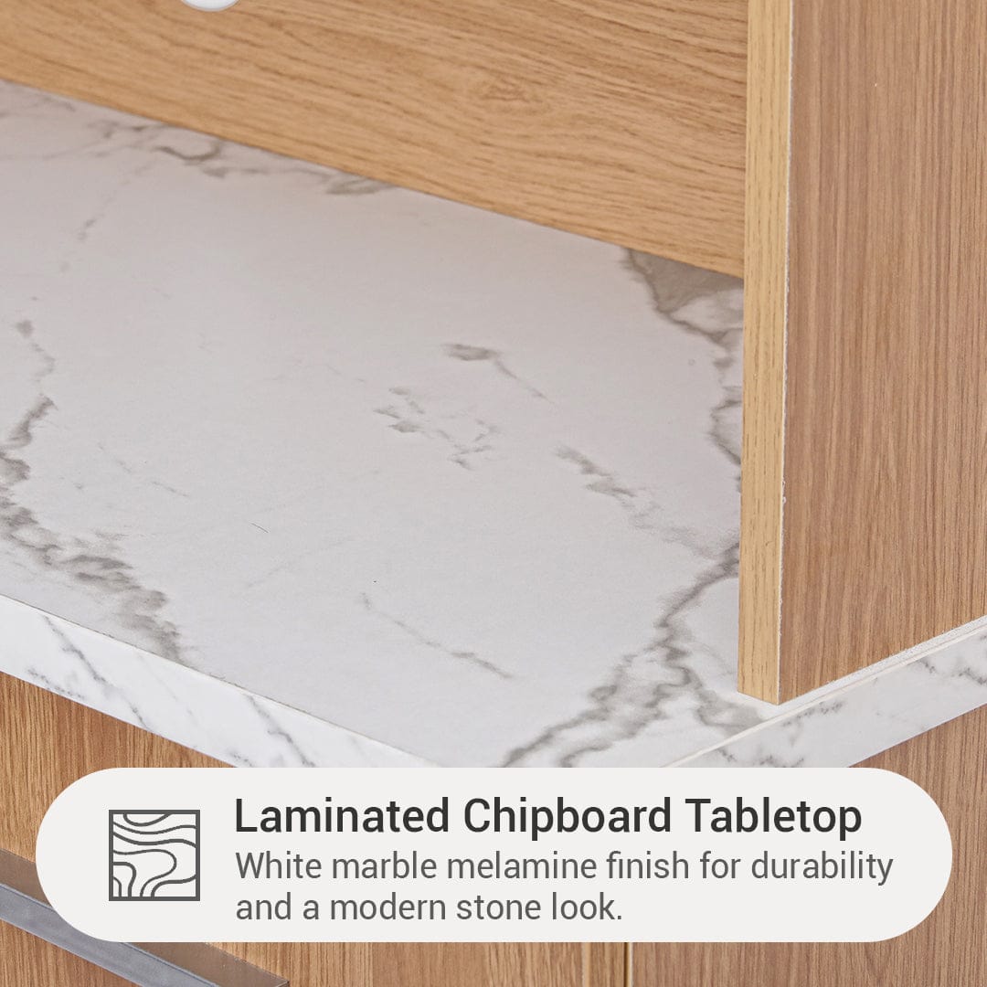 #color_Oak + White Marble