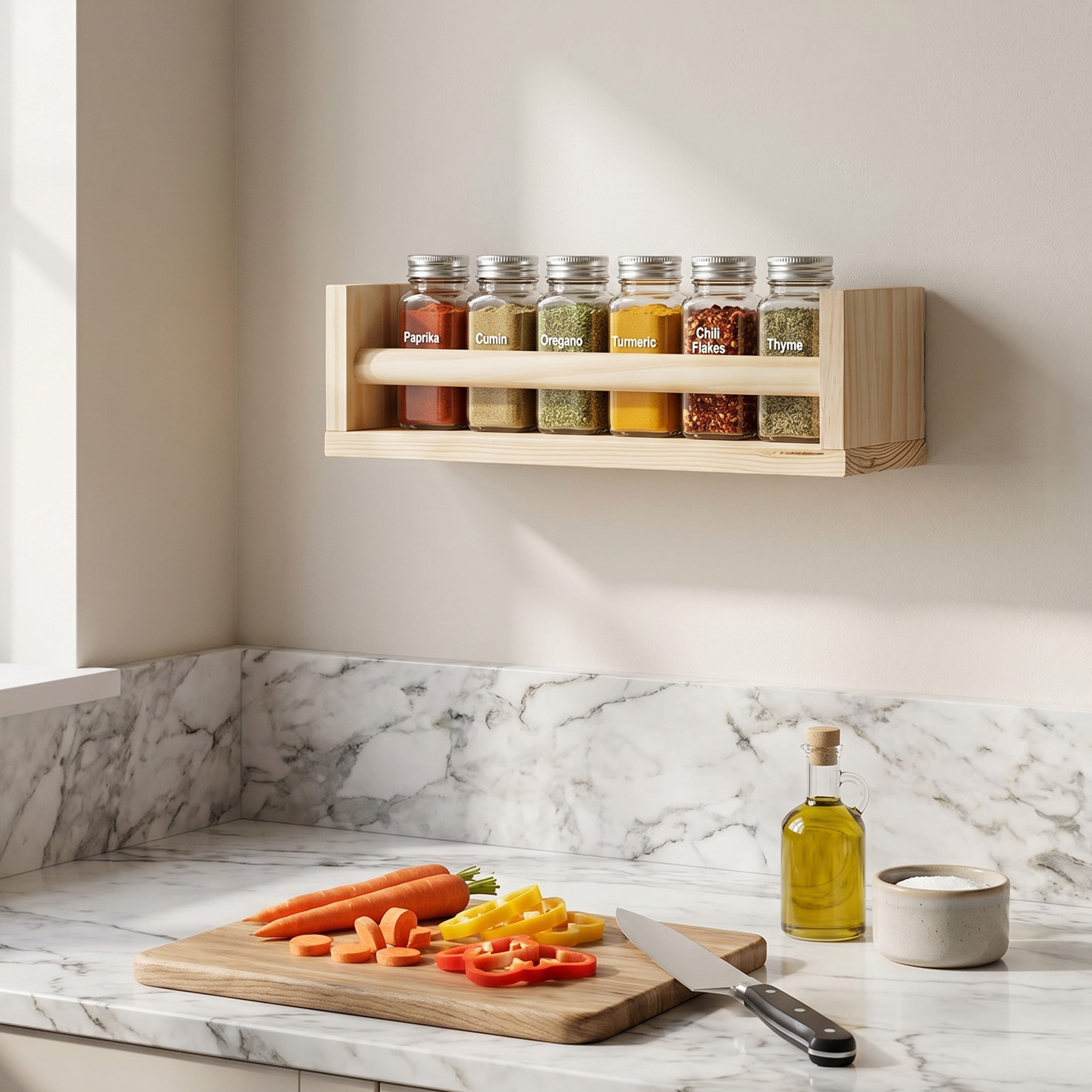 Minju Wooden Spice Rack