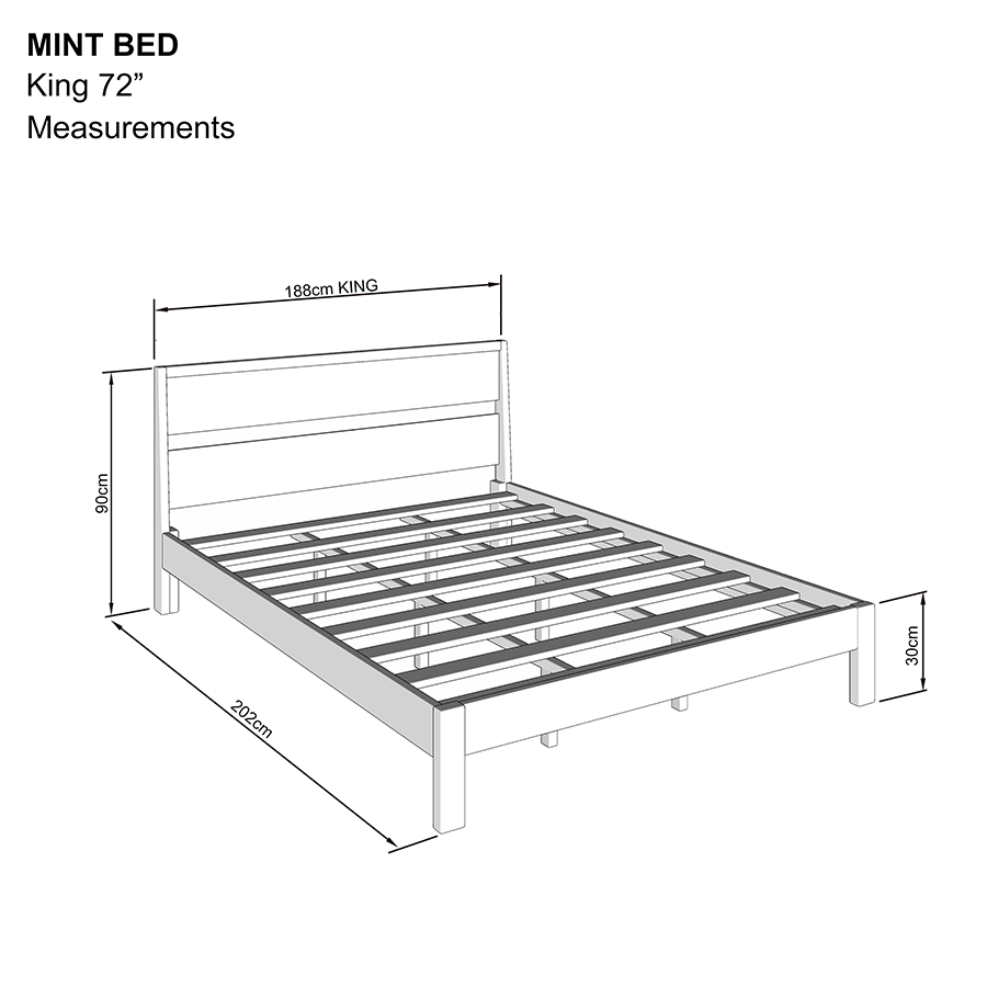 MORE MINT OPTIONS Mint 72x75" Bed Mint 72x75" Bed Mandaue Foam