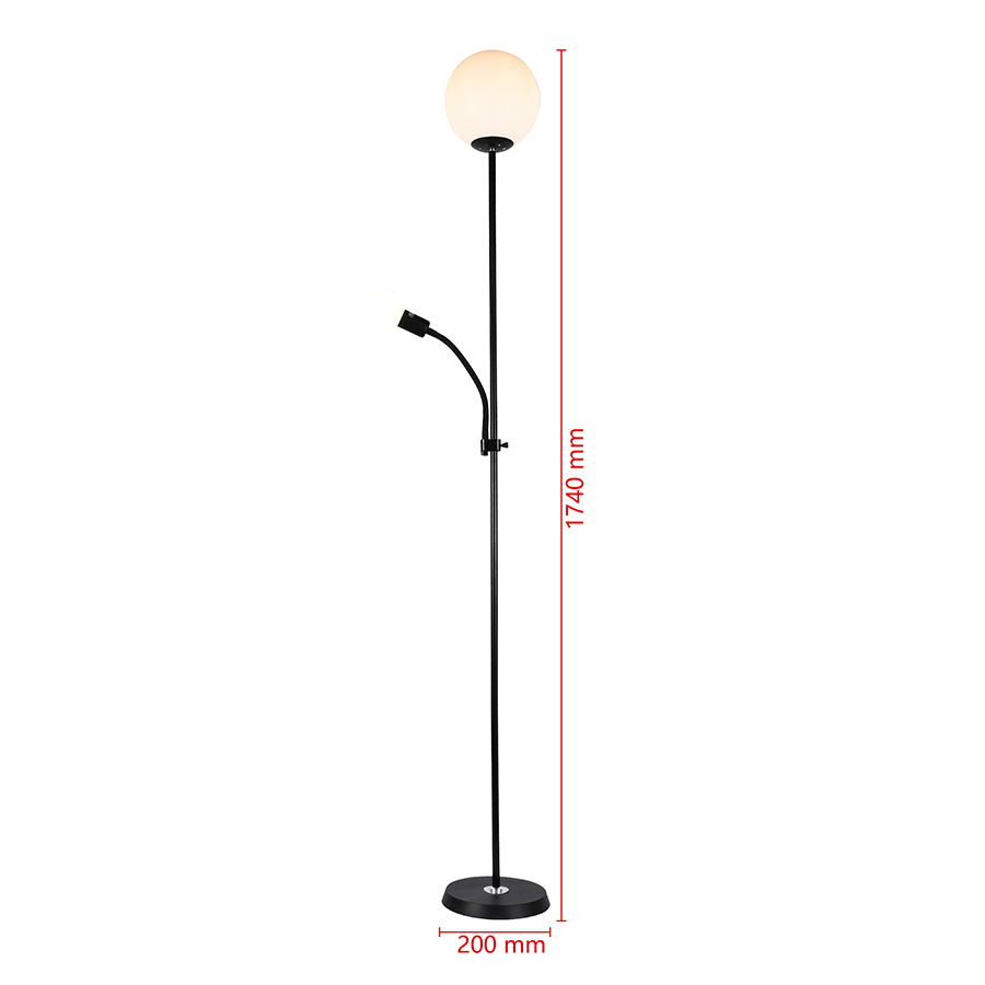 Miron Floor Lamp with Reading Lamp Miron Floor Lamp with Reading Lamp Mandaue Foam