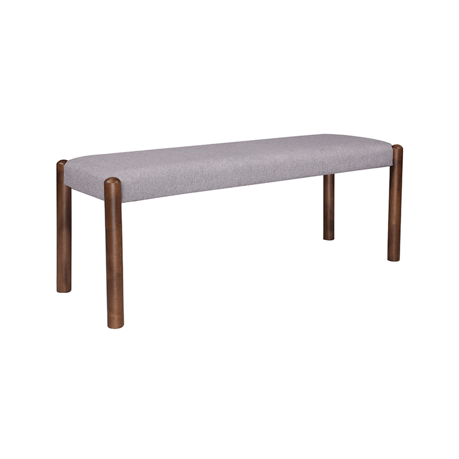 Mizell Bench Mizell Bench Cocoa + Grey Mandaue Foam