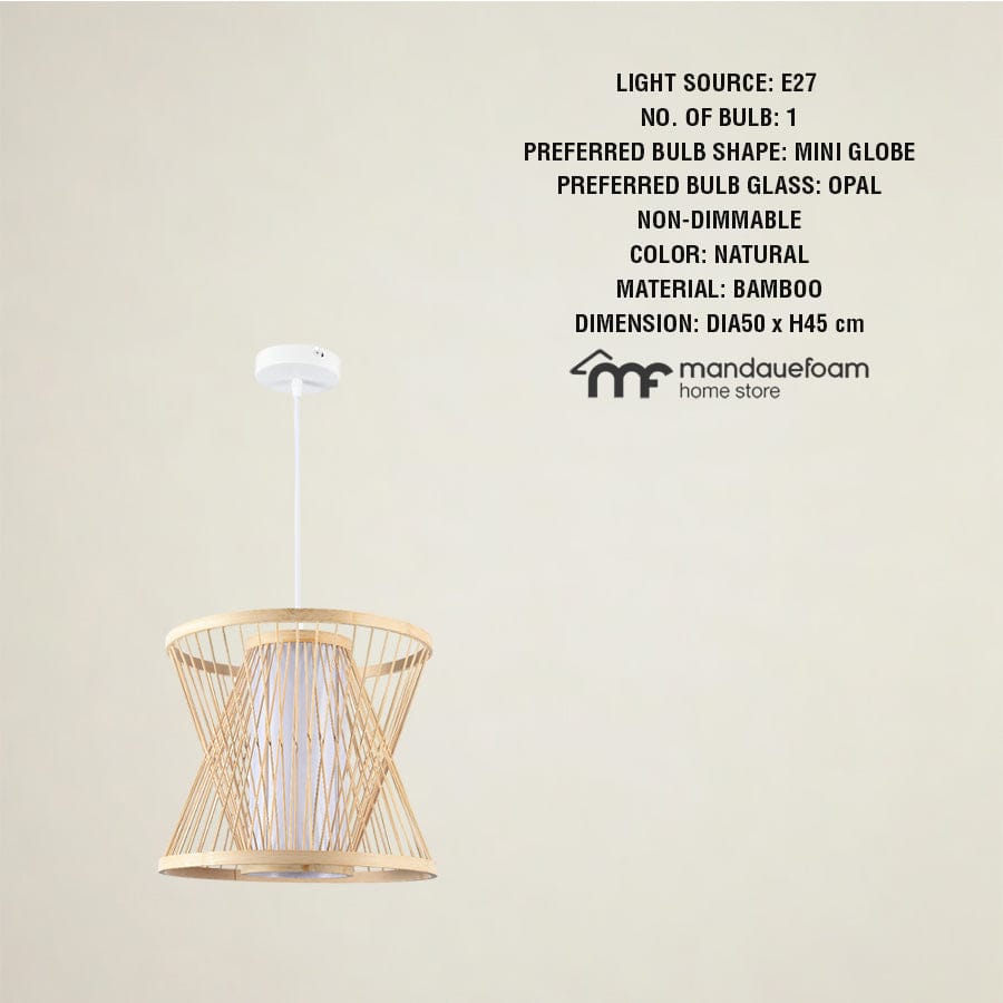 Monar Natural Bamboo Pendant Light