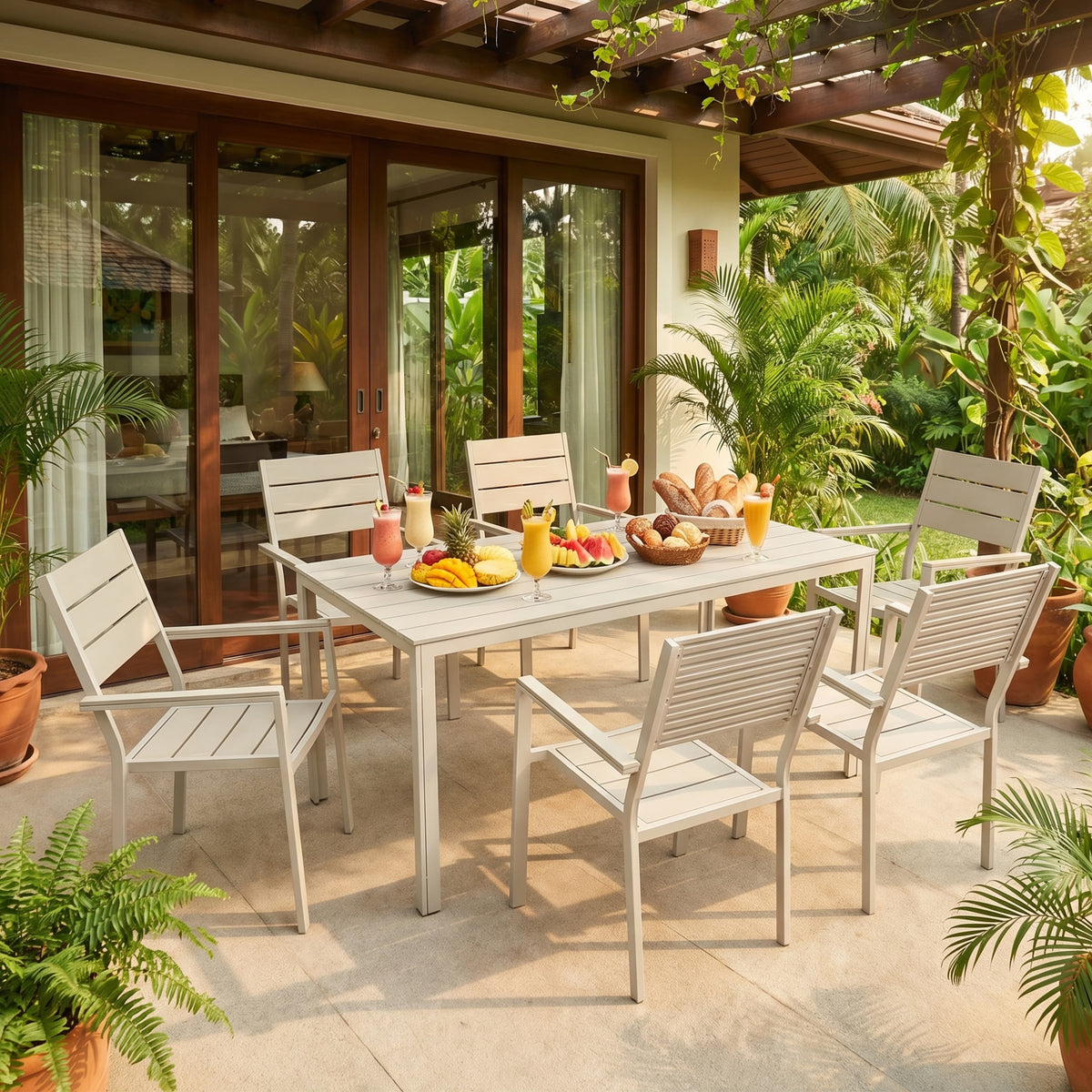 Monro 6 Seater Outdoor Dining Set