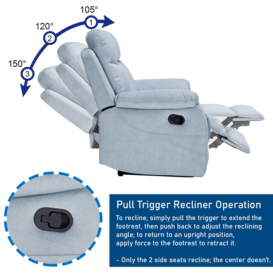 Morgan 3 Seater Recliner