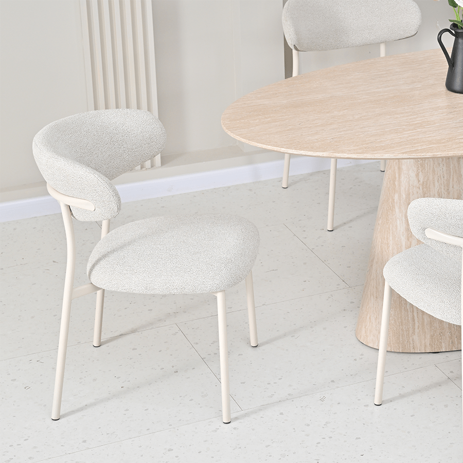 Nadeen 6 Seater Oval Dining Set