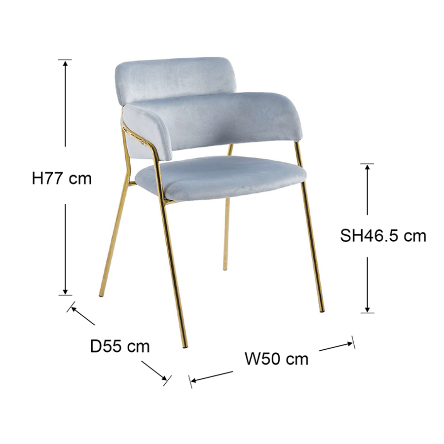 Natalie Golden Chair Natalie Golden Chair Mandaue Foam