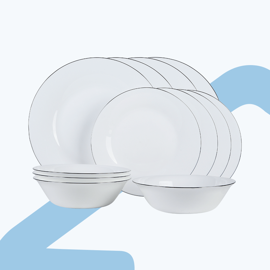 Nova Opalware Dinnerware 12pc Set