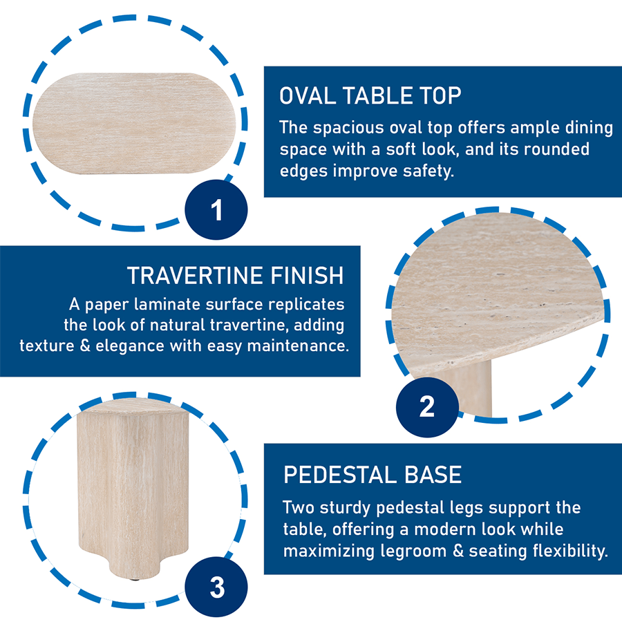 Olivia 6 Seater Dining Set