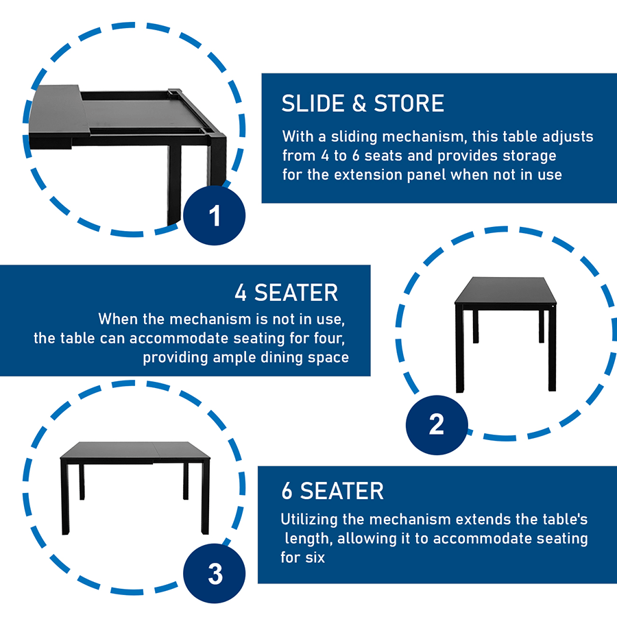 MORE PELTON OPTIONS Pelton 80-120 Extension Table Pelton 80-120 Extension Table Mandaue Foam