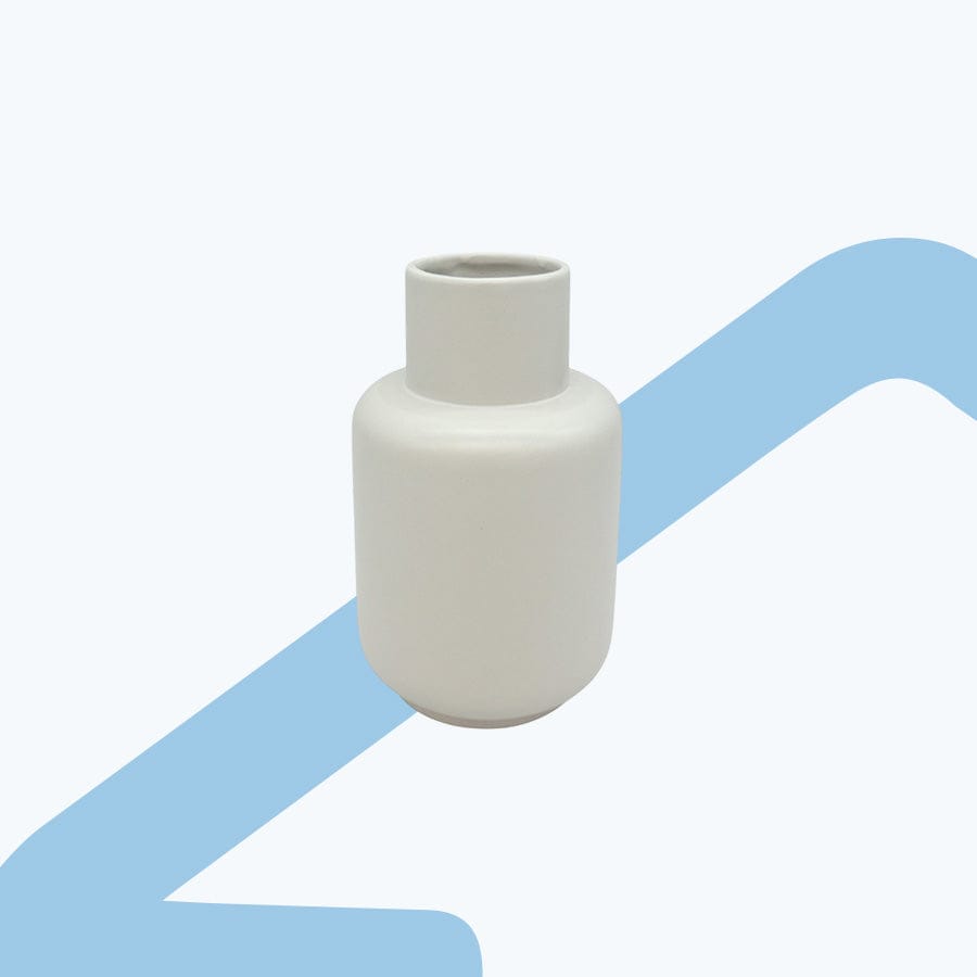 Primru White Ceramic Vase