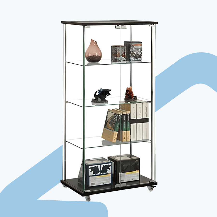 Reese Low Display Cabinet with Wheel